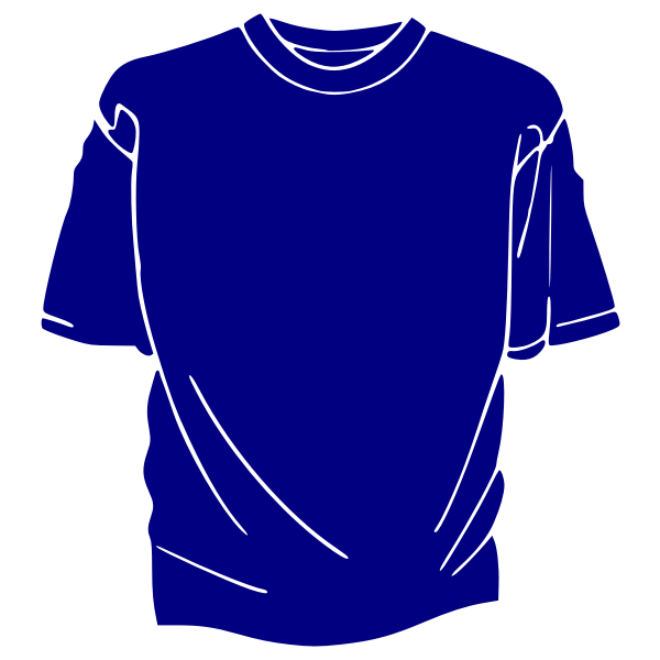 Blue T-shirt image | Free SVG