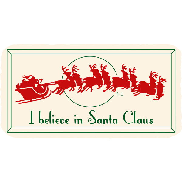Vintage Santa's sleigh