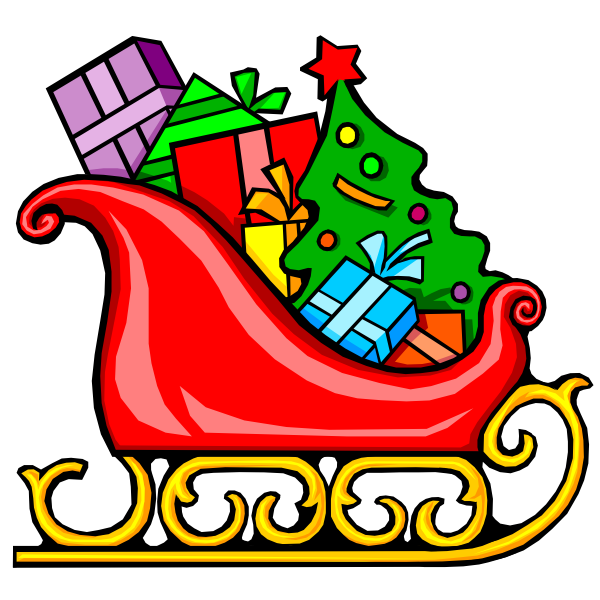 Sleigh with presents