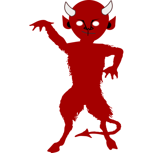 Satan standing - Free SVG