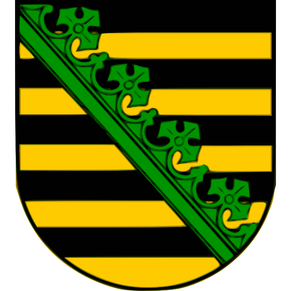Vector graphics of coat of arms of Free State of Saxony