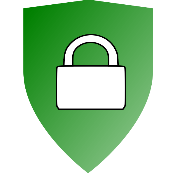 Secured and locked shield | Free SVG