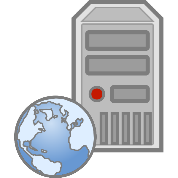 Web server icon vector image