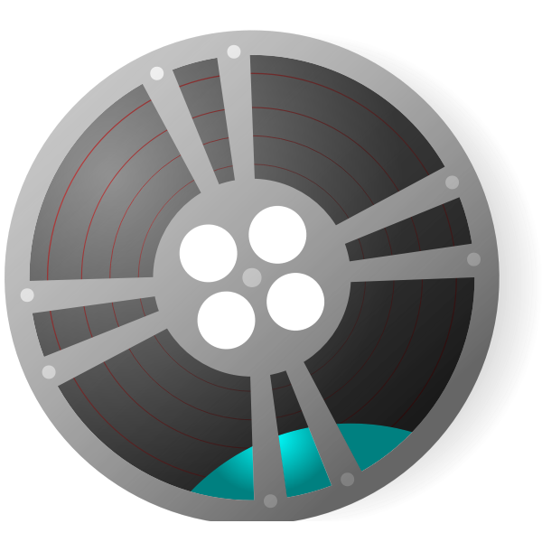 A film reel vector graphics