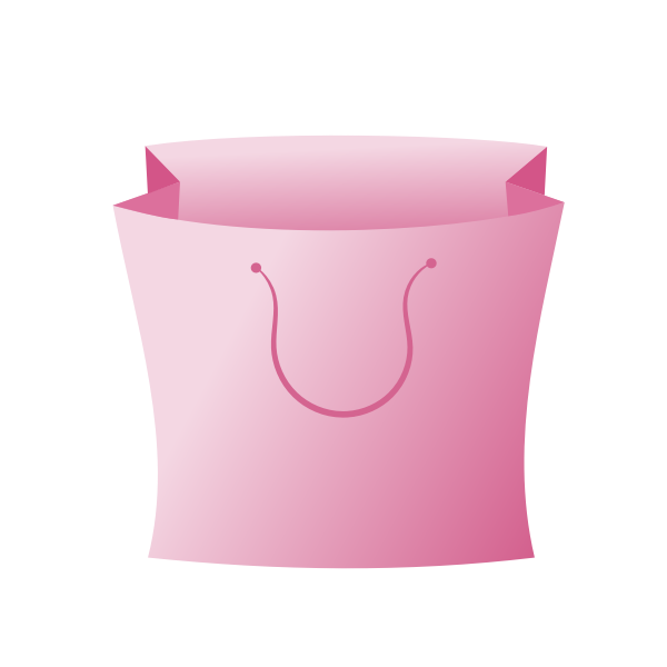 Pink bag icon