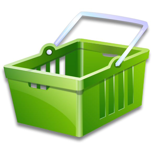 Shopping basket vector image | Free SVG