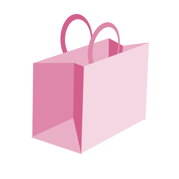 Pink Shopping Bag Free Svg