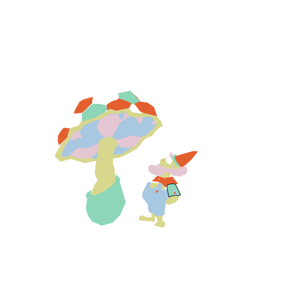 Dwarf under mushroom