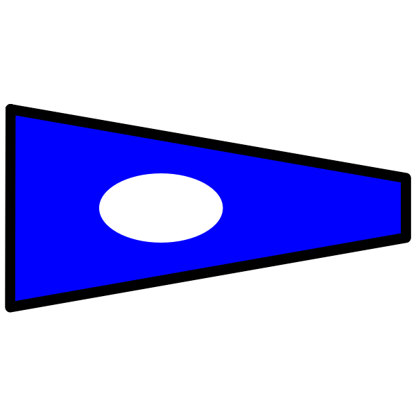 Two-colored signal flag