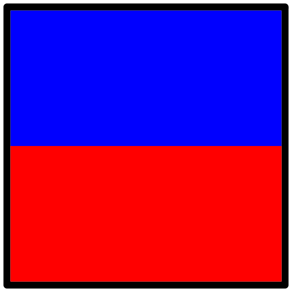 Red and blue flag