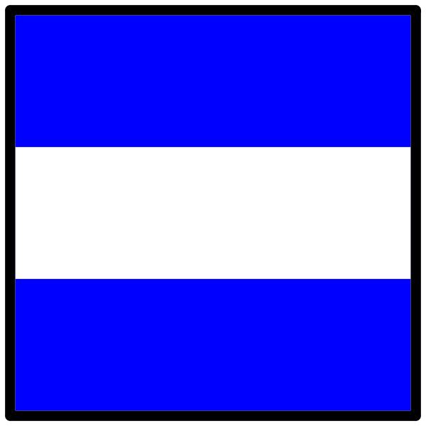Signal nautical flag