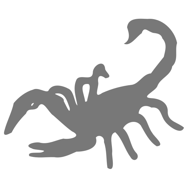 Scorpion silhouette image