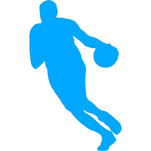 Basketball player in action vector image