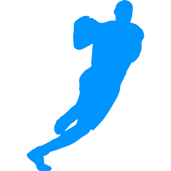 Basketball player silhouette clip art