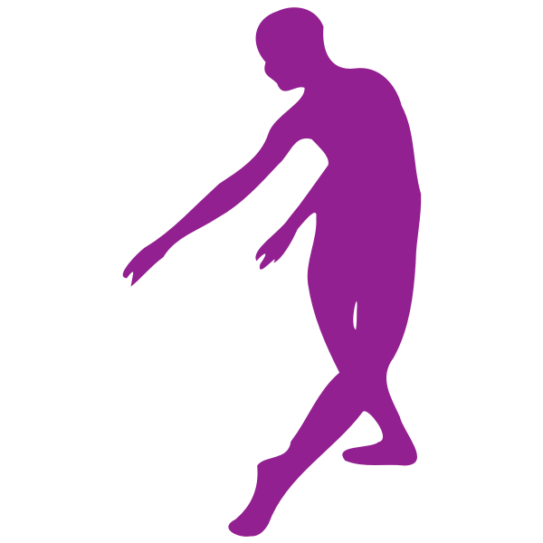 Purple dancer illustration