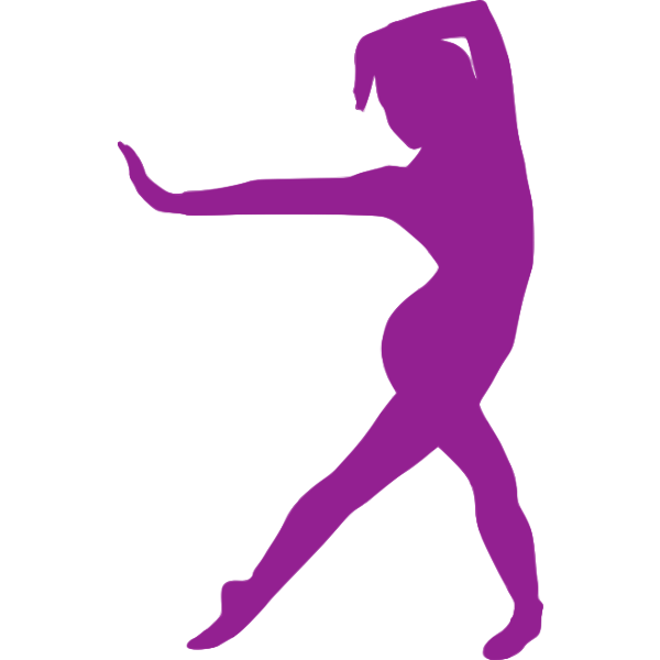 Purple exercise icon