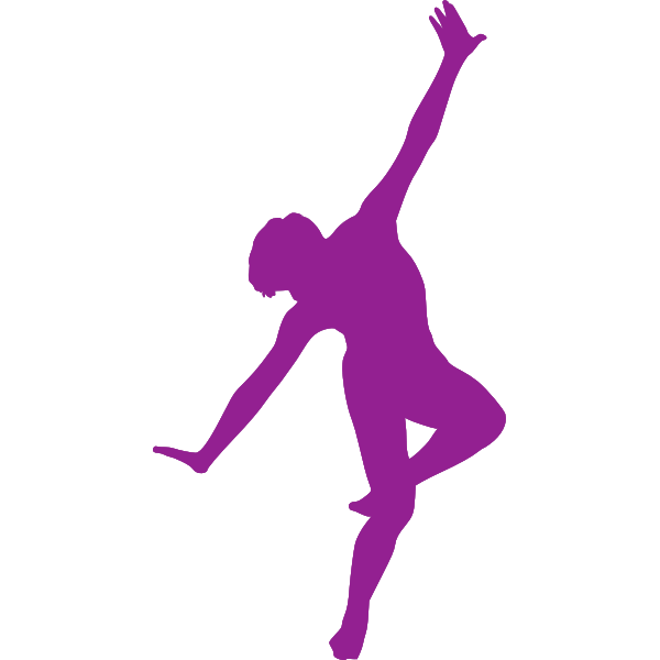 Male dancer silhouette