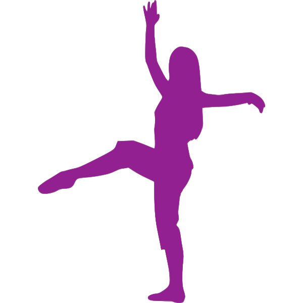 Download Violet ballerina silhouette | Free SVG