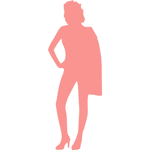 Pink posing lady
