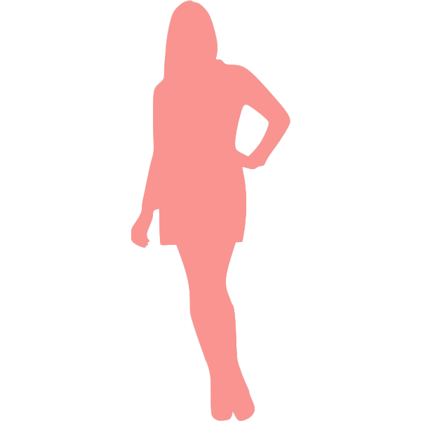 Cool girly silhouette