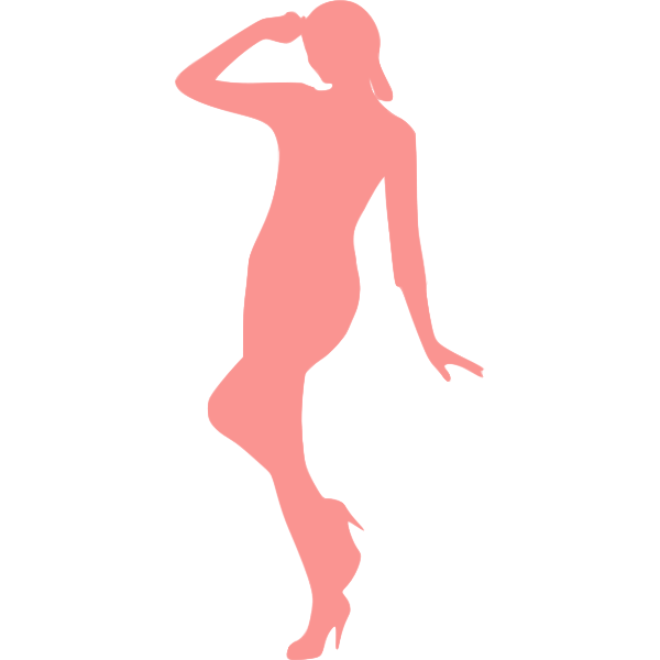 Posing silhouette