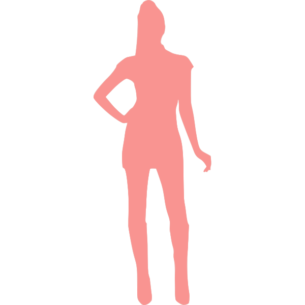 Female in mini skirt