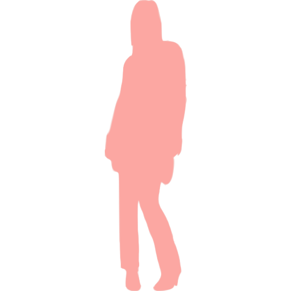 Female in long jacket