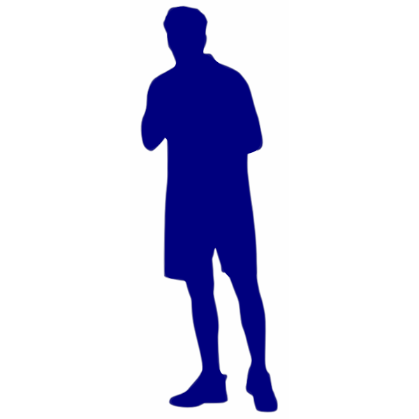 Handball player silhouette