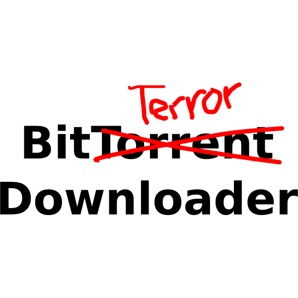 Bit terror downloader vector clip art