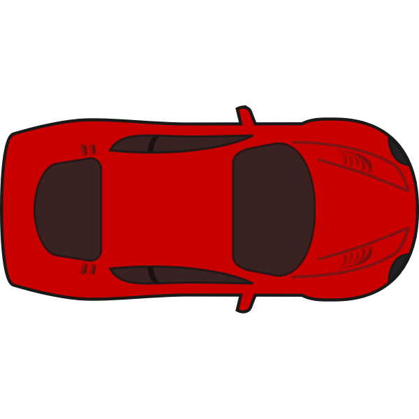 Top View Car Vector Free Svg