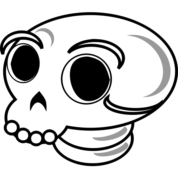 Abstract skull image