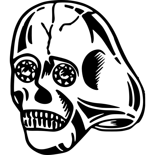 Alien skull image