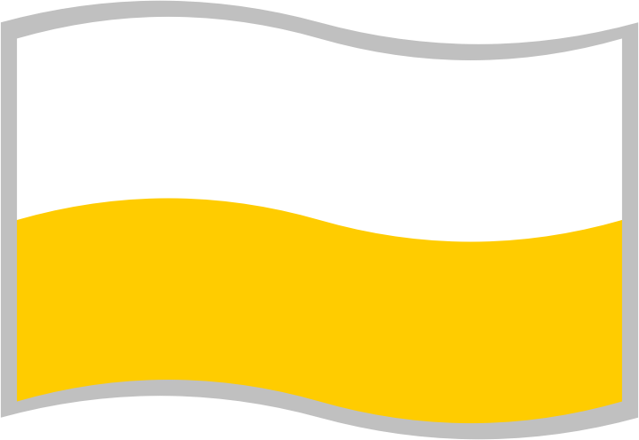 White and yellow flag