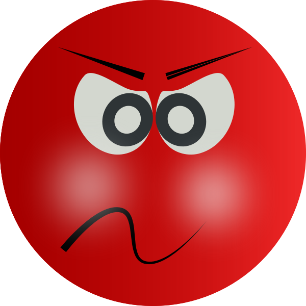 Red angry smiley