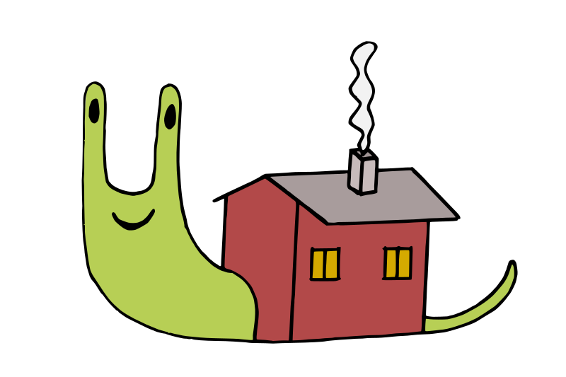 Snail and house