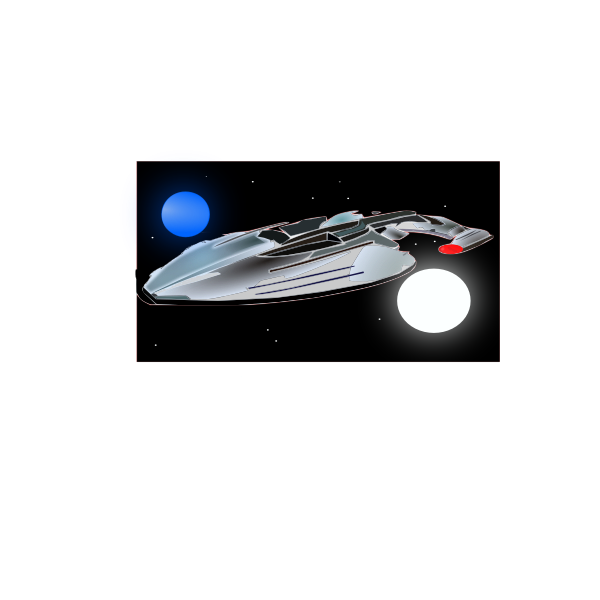Spaceship Enterprise vector illustration