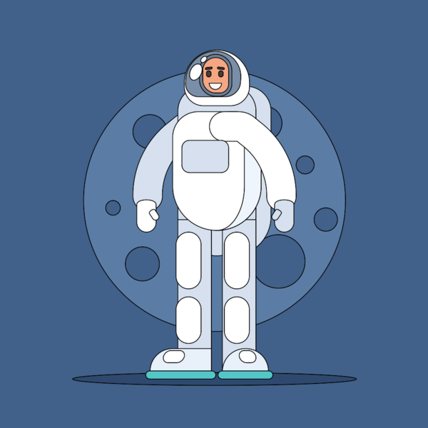 A man in a spacesuit