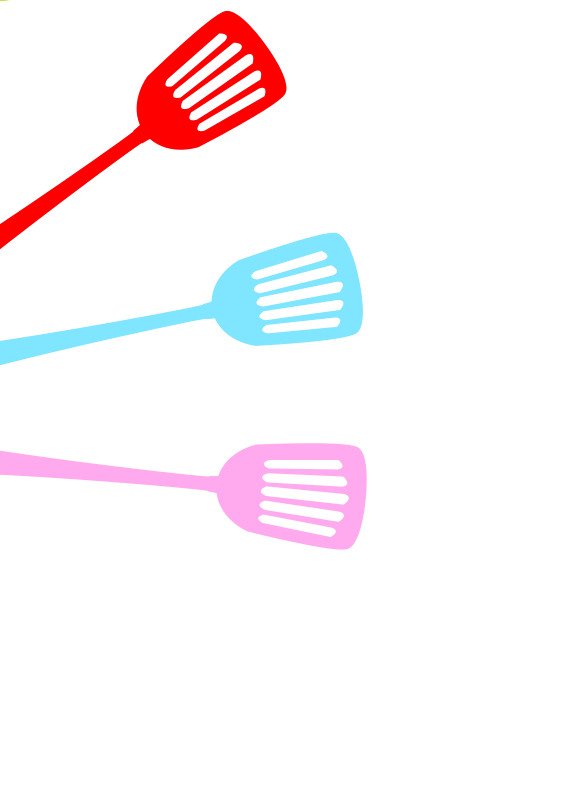 Colorful spatulas