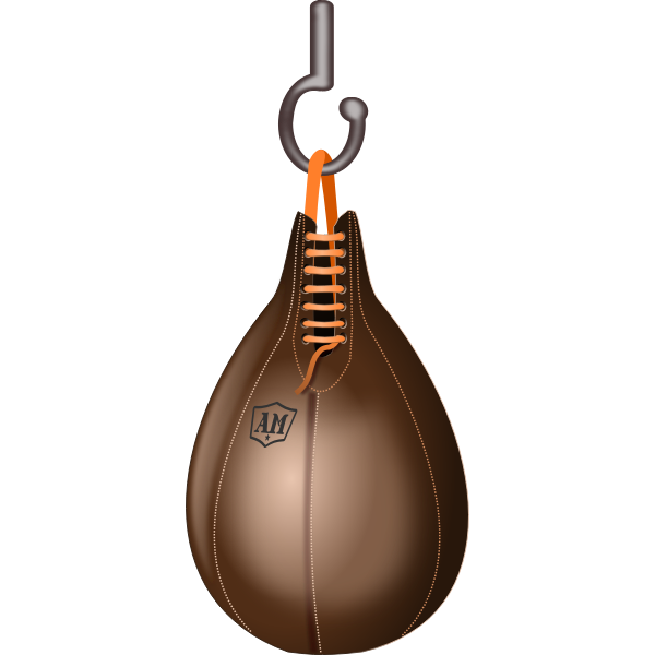 Boxing speedbag vector illustration