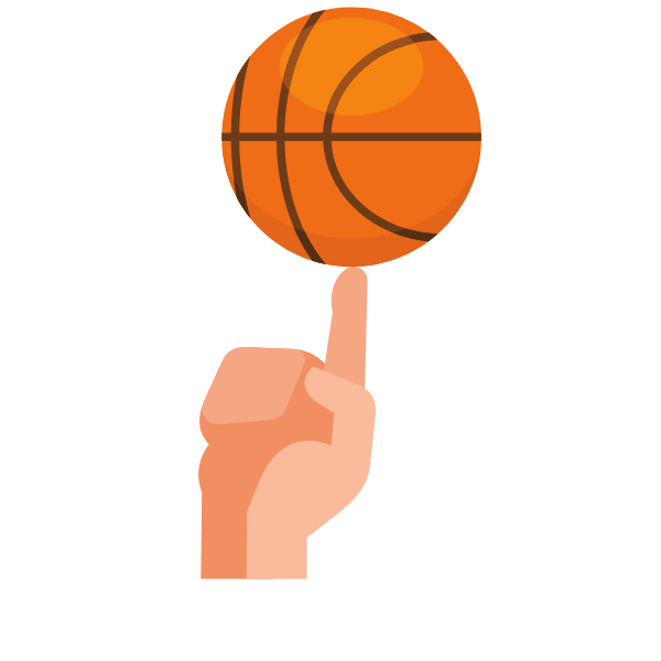 Spinning basketball