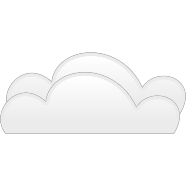 Pastel colored overcloud sign vector illustration