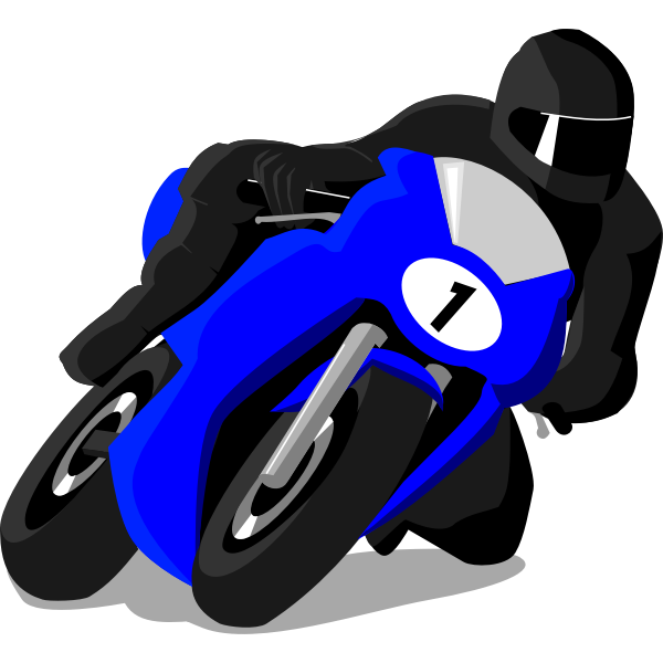 Racing Motorcycle Free Svg