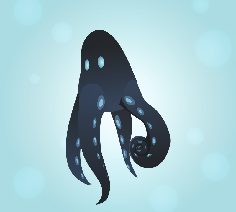 Alien squid creature