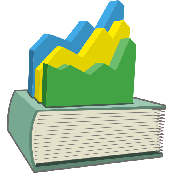 Statistic s book vector image