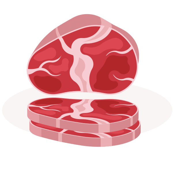 Fresh Raw Beef Steaks
