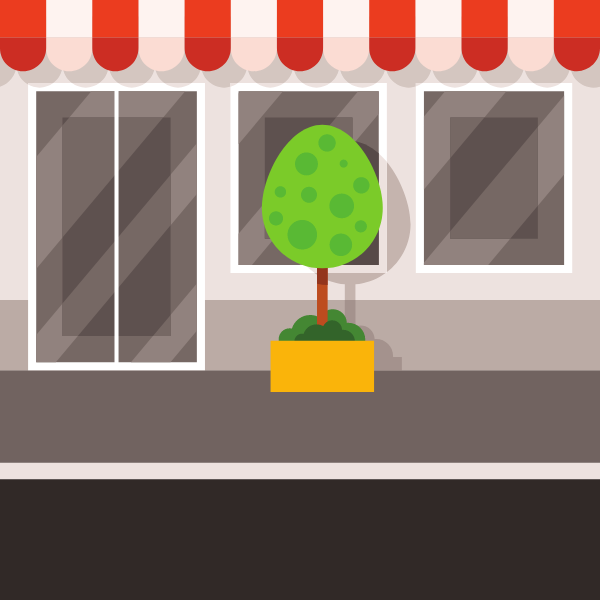 Storefront on the street