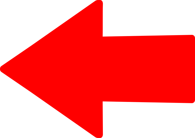 Straight Red Arrow Left
