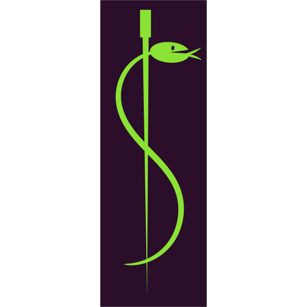 rod of asclepius vector