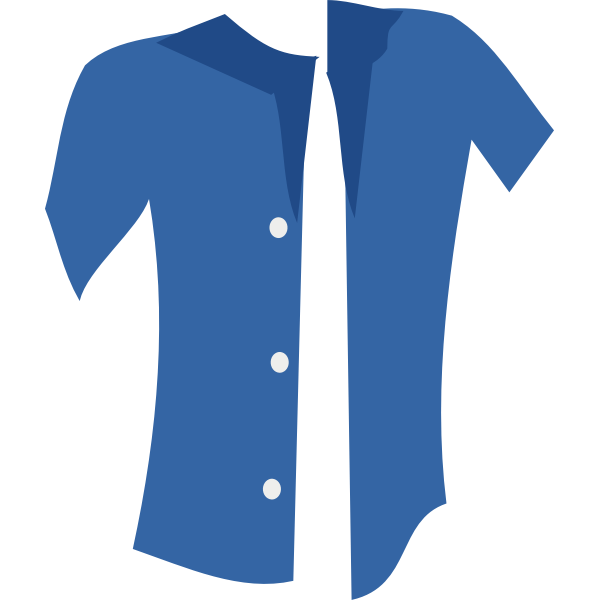 Download Vector image of unbuttoned summer shirt | Free SVG