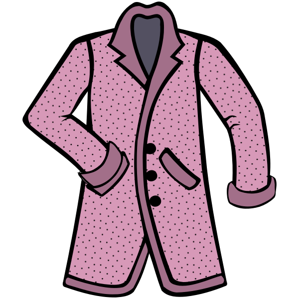 Stylish pink coat